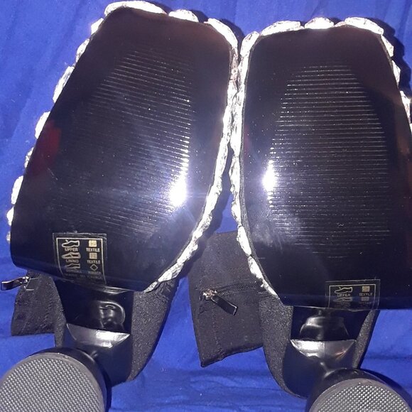 AZALEA WANG DIAMONDS WALK  RUNWAY CHUNKY BOOTIE IN BLACK ( BRAND NEW ) - Picture 6 of 7